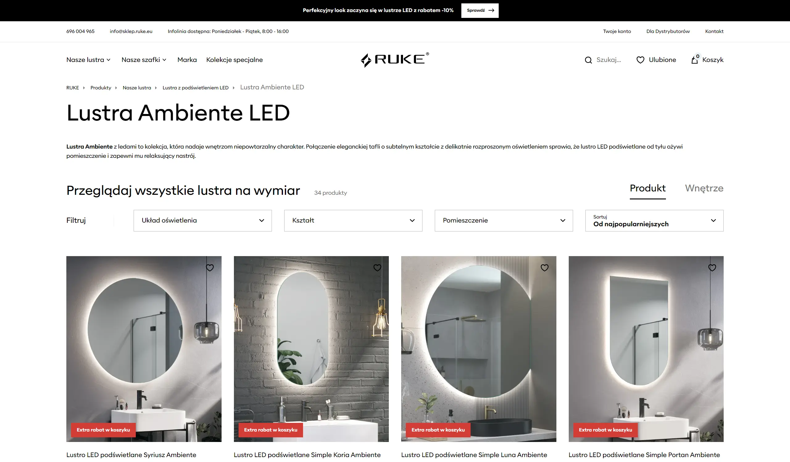 Technologie LED w nowoczesnych systemach oświetleniowych Ambiente